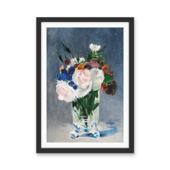 Flowers in a Crystal Vase (1882) by Edouard Manet - Stretched Canvas or Fine Art Print - I Heart Wall Art - Poster Print, Canvas Print or Framed Art Print