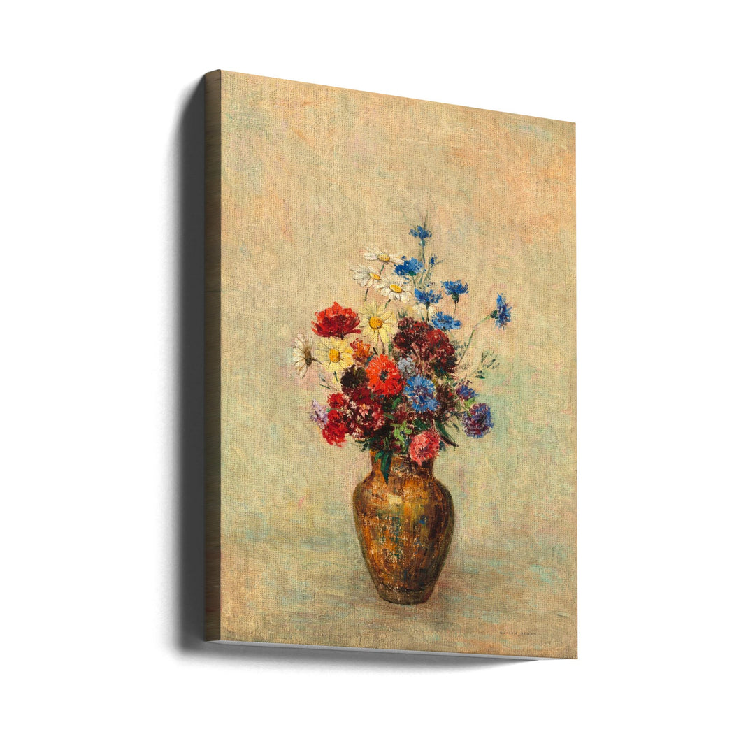 Flowers In a Vase - Stretched Canvas, Poster or Fine Art Print I Heart Wall Art