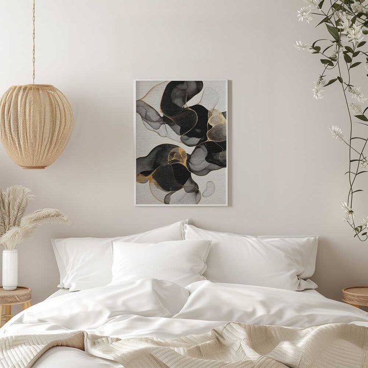 Flowing Black Gold - Stretched Canvas, Poster or Fine Art Print - I Heart Wall Art - Poster Print, Canvas Print or Framed Art Print