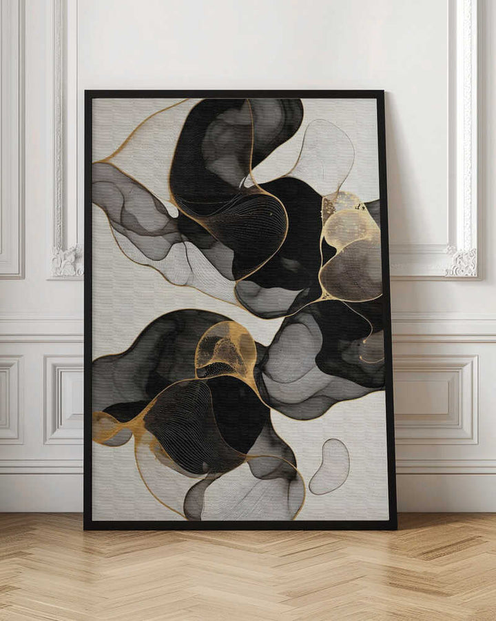 Flowing Black Gold - Stretched Canvas, Poster or Fine Art Print - I Heart Wall Art - Poster Print, Canvas Print or Framed Art Print