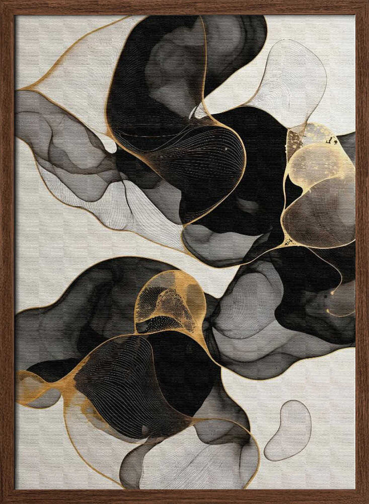 Flowing Black Gold - Stretched Canvas, Poster or Fine Art Print - I Heart Wall Art - Poster Print, Canvas Print or Framed Art Print