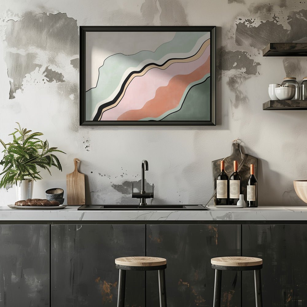 Flowing Horizons - Stretched Canvas, Poster or Fine Art Print - I Heart Wall Art - Poster Print, Canvas Print or Framed Art Print