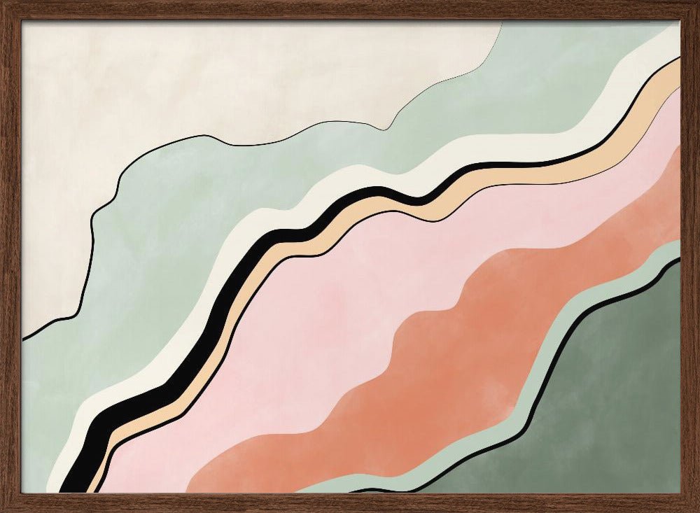 Flowing Horizons - Stretched Canvas, Poster or Fine Art Print - I Heart Wall Art - Poster Print, Canvas Print or Framed Art Print