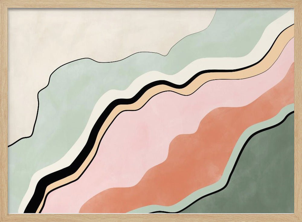 Flowing Horizons - Stretched Canvas, Poster or Fine Art Print - I Heart Wall Art - Poster Print, Canvas Print or Framed Art Print