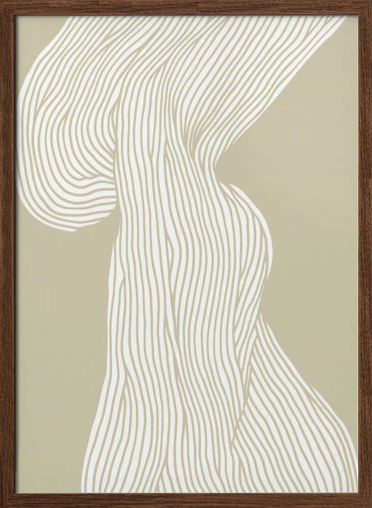Flowing Lines Canvas - Stretched Canvas, Poster or Fine Art Print - I Heart Wall Art - Poster Print, Canvas Print or Framed Art Print