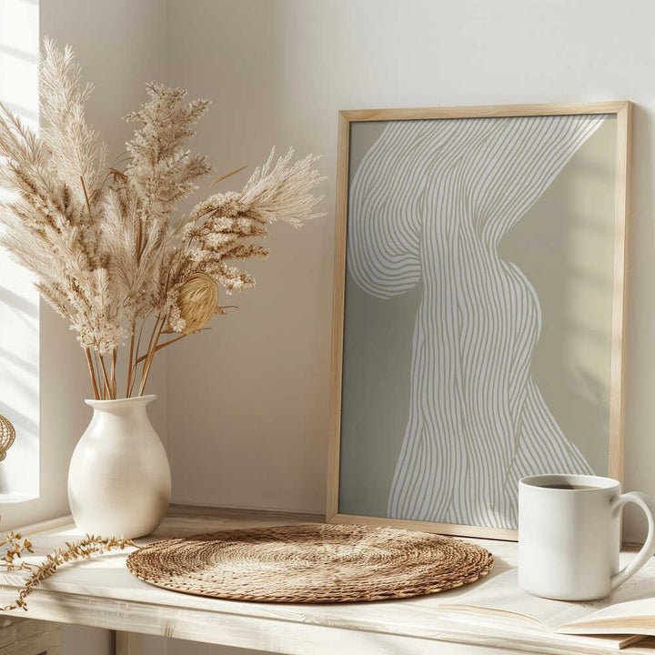 Flowing Lines Canvas - Stretched Canvas, Poster or Fine Art Print - I Heart Wall Art - Poster Print, Canvas Print or Framed Art Print