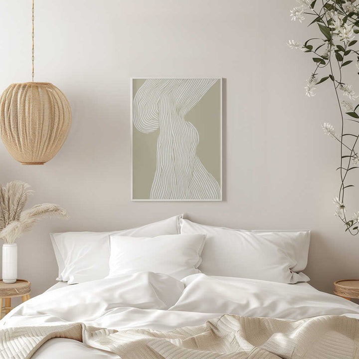 Flowing Lines Canvas - Stretched Canvas, Poster or Fine Art Print - I Heart Wall Art - Poster Print, Canvas Print or Framed Art Print