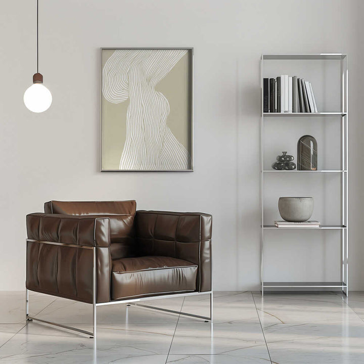 Flowing Lines Canvas - Stretched Canvas, Poster or Fine Art Print - I Heart Wall Art - Poster Print, Canvas Print or Framed Art Print