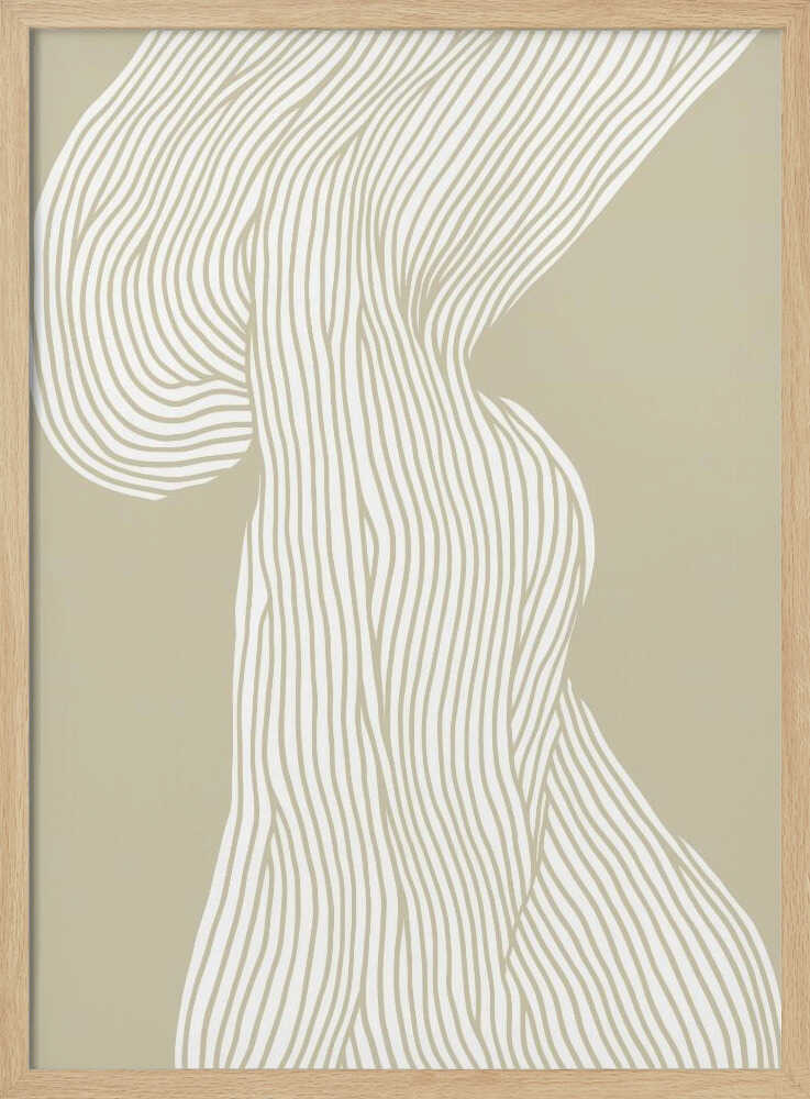 Flowing Lines Canvas - Stretched Canvas, Poster or Fine Art Print - I Heart Wall Art - Poster Print, Canvas Print or Framed Art Print