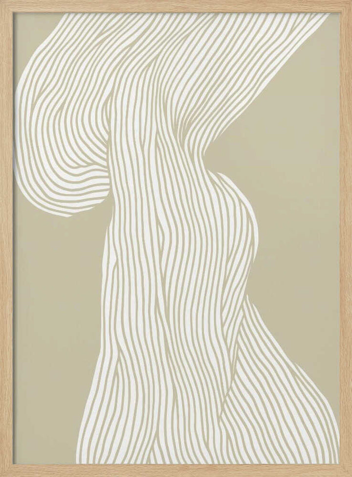 Flowing Lines Canvas - Stretched Canvas, Poster or Fine Art Print - I Heart Wall Art - Poster Print, Canvas Print or Framed Art Print