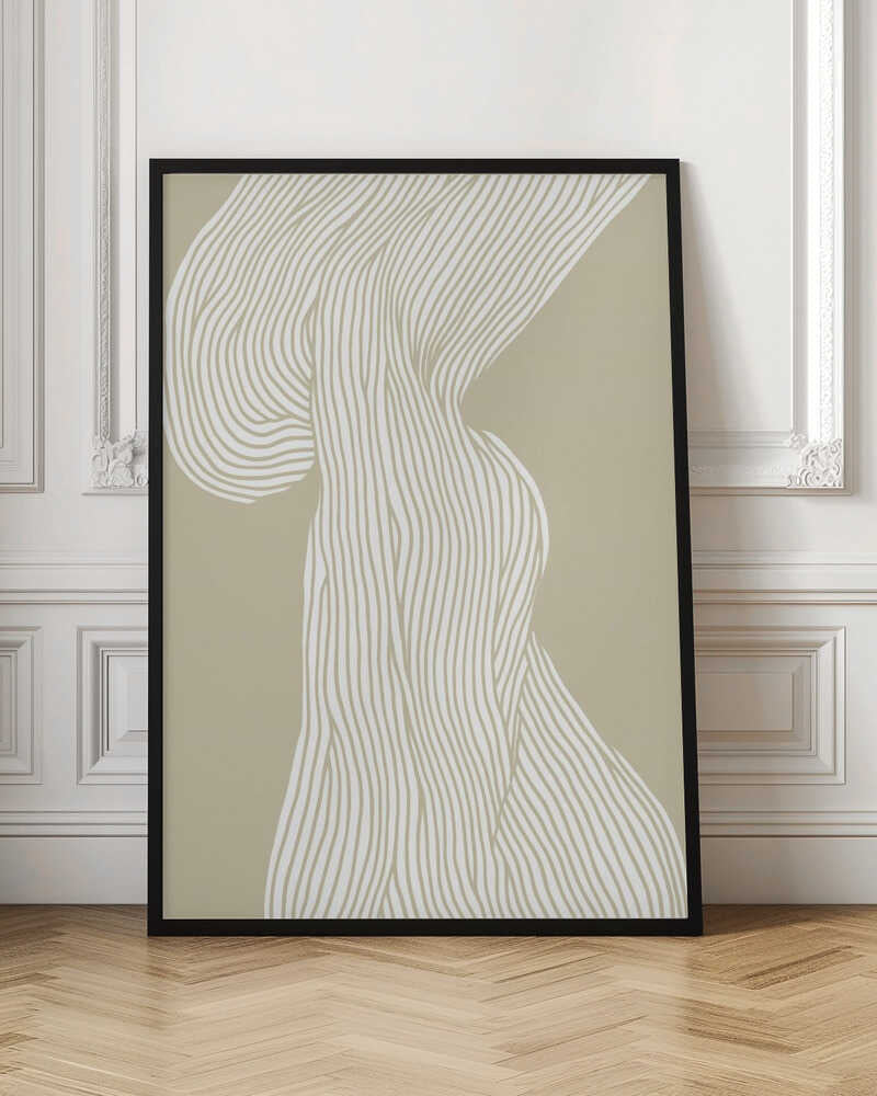 Flowing Lines Canvas - Stretched Canvas, Poster or Fine Art Print - I Heart Wall Art - Poster Print, Canvas Print or Framed Art Print
