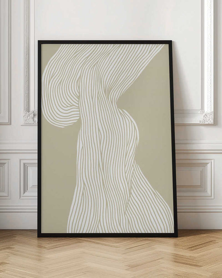 Flowing Lines Canvas - Stretched Canvas, Poster or Fine Art Print - I Heart Wall Art - Poster Print, Canvas Print or Framed Art Print