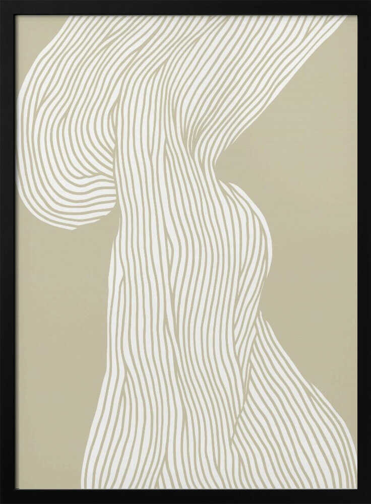 Flowing Lines Canvas - Stretched Canvas, Poster or Fine Art Print - I Heart Wall Art - Poster Print, Canvas Print or Framed Art Print