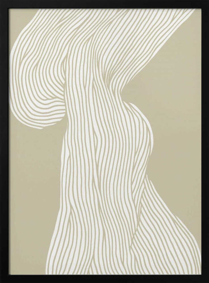 Flowing Lines Canvas - Stretched Canvas, Poster or Fine Art Print - I Heart Wall Art - Poster Print, Canvas Print or Framed Art Print