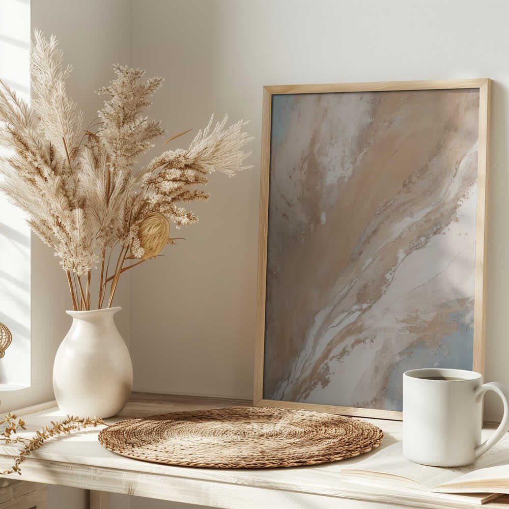 Flowing Marble Hues - Stretched Canvas, Poster or Fine Art Print - I Heart Wall Art - Poster Print, Canvas Print or Framed Art Print
