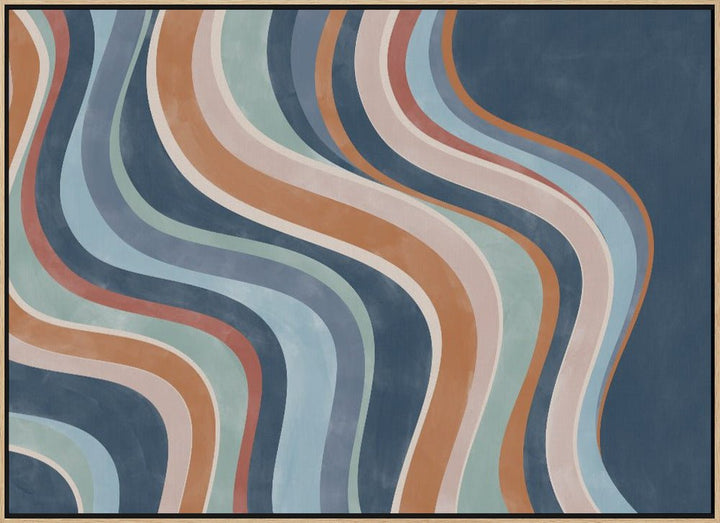 Flowing Stripes - Stretched Canvas, Poster or Fine Art Print - I Heart Wall Art - Poster Print, Canvas Print or Framed Art Print