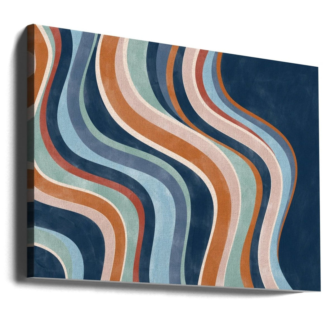 Flowing Stripes - Stretched Canvas, Poster or Fine Art Print - I Heart Wall Art - Poster Print, Canvas Print or Framed Art Print