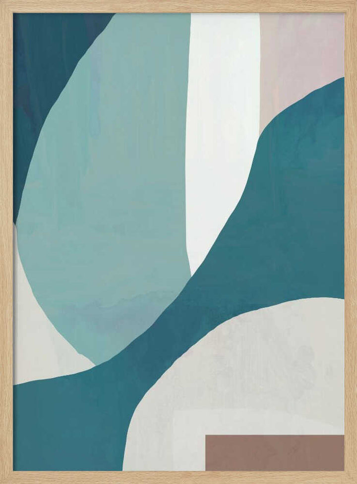 Flowing Wavescape - Stretched Canvas, Poster or Fine Art Print - I Heart Wall Art - Poster Print, Canvas Print or Framed Art Print
