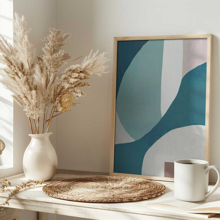 Flowing Wavescape - Stretched Canvas, Poster or Fine Art Print - I Heart Wall Art - Poster Print, Canvas Print or Framed Art Print