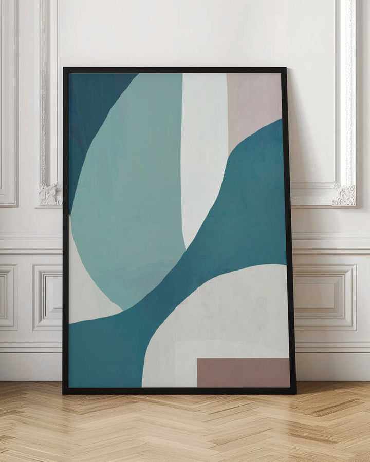 Flowing Wavescape - Stretched Canvas, Poster or Fine Art Print - I Heart Wall Art - Poster Print, Canvas Print or Framed Art Print
