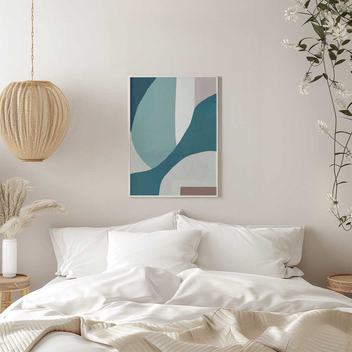 Flowing Wavescape - Stretched Canvas, Poster or Fine Art Print - I Heart Wall Art - Poster Print, Canvas Print or Framed Art Print