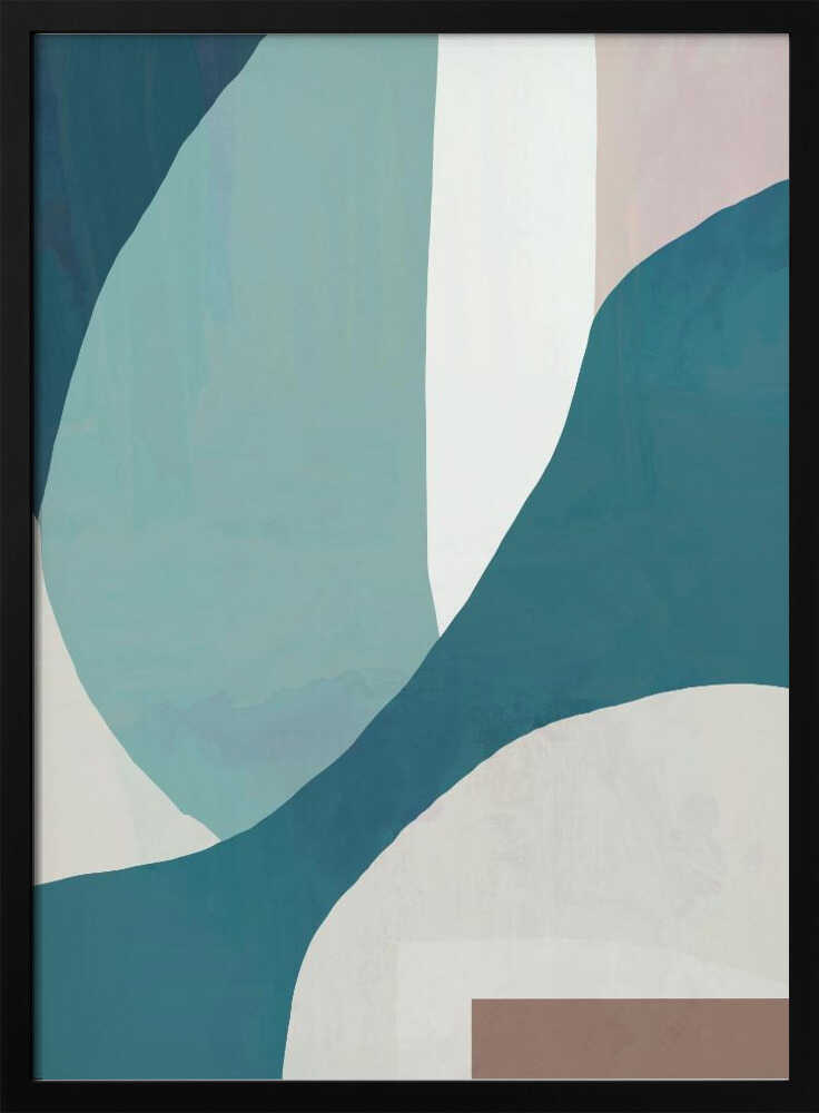 Flowing Wavescape - Stretched Canvas, Poster or Fine Art Print - I Heart Wall Art - Poster Print, Canvas Print or Framed Art Print