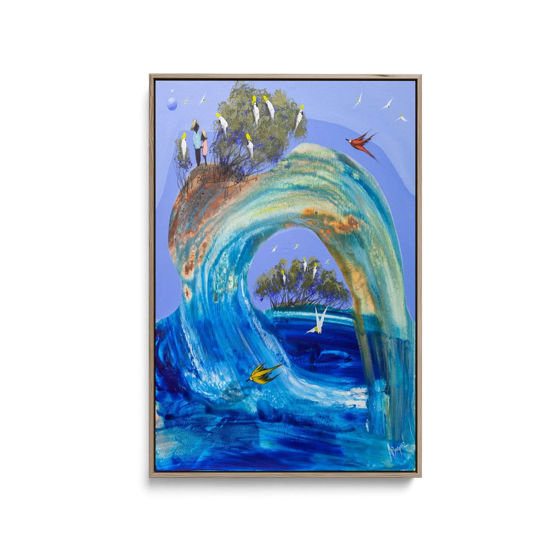 Flowing with you\tby Adam Bogusz - Stretched Canvas Print or Framed Fine Art Print - Artwork I Heart Wall Art Australia 