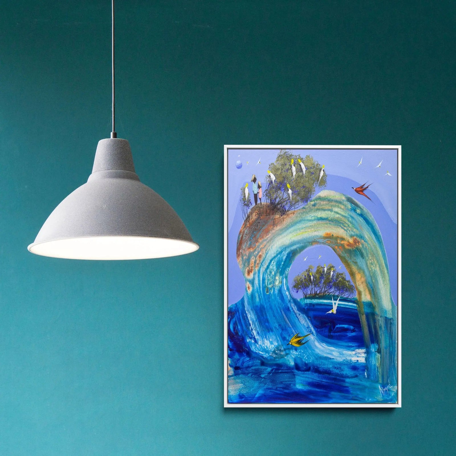 Flowing with you\tby Adam Bogusz - Stretched Canvas Print or Framed Fine Art Print - Artwork I Heart Wall Art Australia 