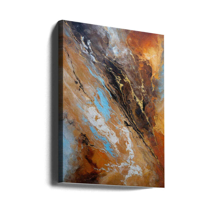 Fluid Earth Gold - Stretched Canvas, Poster or Fine Art Print - I Heart Wall Art - Poster Print, Canvas Print or Framed Art Print