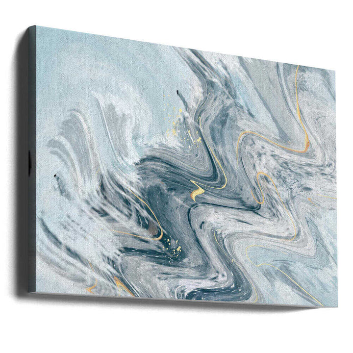 Fluid Gold Marble Swirl - Stretched Canvas, Poster or Fine Art Print - I Heart Wall Art - Poster Print, Canvas Print or Framed Art Print