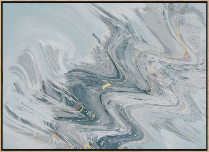 Fluid Gold Marble Swirl - Stretched Canvas, Poster or Fine Art Print - I Heart Wall Art - Poster Print, Canvas Print or Framed Art Print