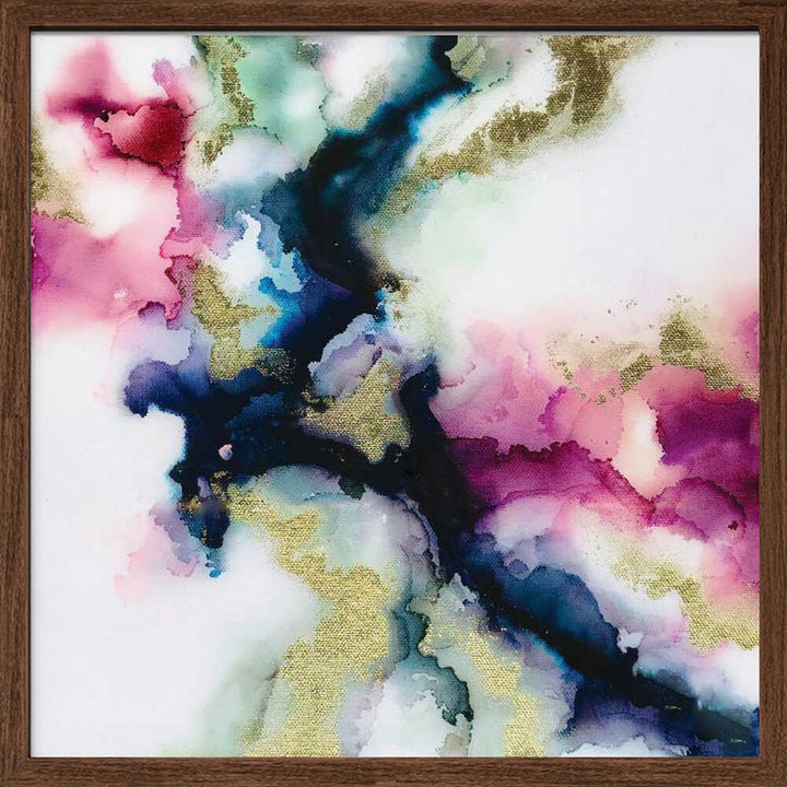 Fluid Golden Colors - Square Stretched Canvas, Poster or Fine Art Print - I Heart Wall Art - Poster Print, Canvas Print or Framed Art Print