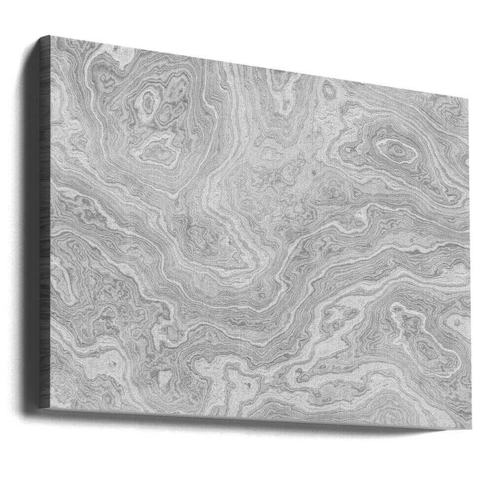 Fluid Grey Marble - Stretched Canvas, Poster or Fine Art Print - I Heart Wall Art - Poster Print, Canvas Print or Framed Art Print