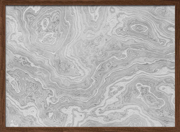 Fluid Grey Marble - Stretched Canvas, Poster or Fine Art Print - I Heart Wall Art - Poster Print, Canvas Print or Framed Art Print
