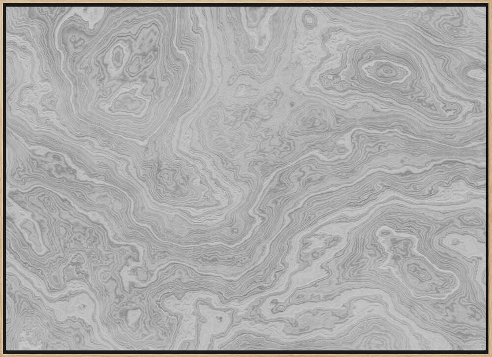 Fluid Grey Marble - Stretched Canvas, Poster or Fine Art Print - I Heart Wall Art - Poster Print, Canvas Print or Framed Art Print