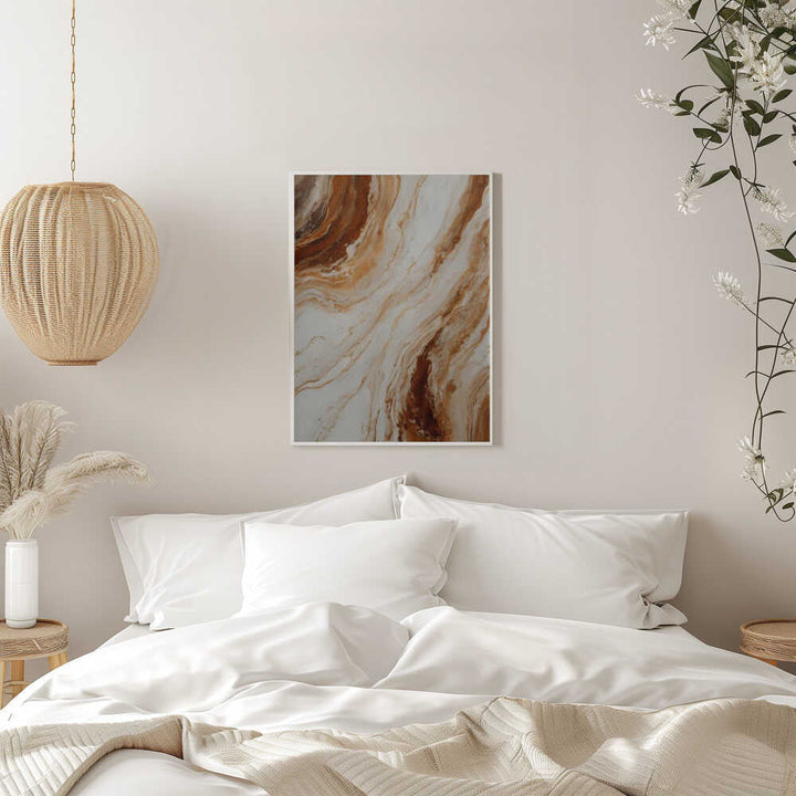 Fluid Marble Swirl - Stretched Canvas, Poster or Fine Art Print - I Heart Wall Art - Poster Print, Canvas Print or Framed Art Print