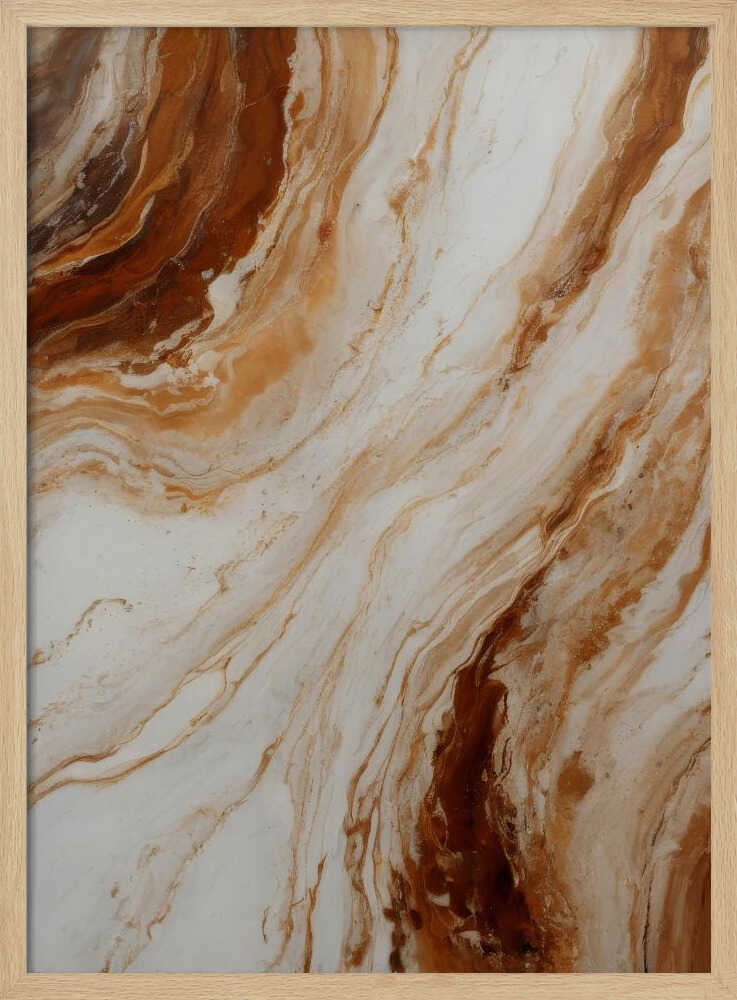 Fluid Marble Swirl - Stretched Canvas, Poster or Fine Art Print - I Heart Wall Art - Poster Print, Canvas Print or Framed Art Print