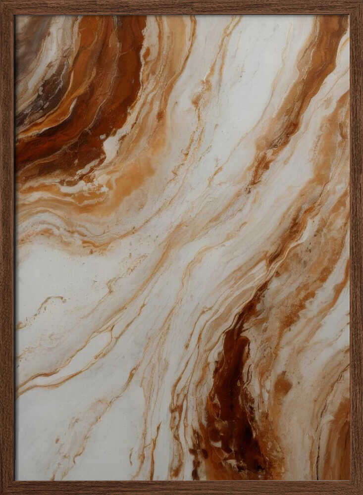Fluid Marble Swirl - Stretched Canvas, Poster or Fine Art Print - I Heart Wall Art - Poster Print, Canvas Print or Framed Art Print