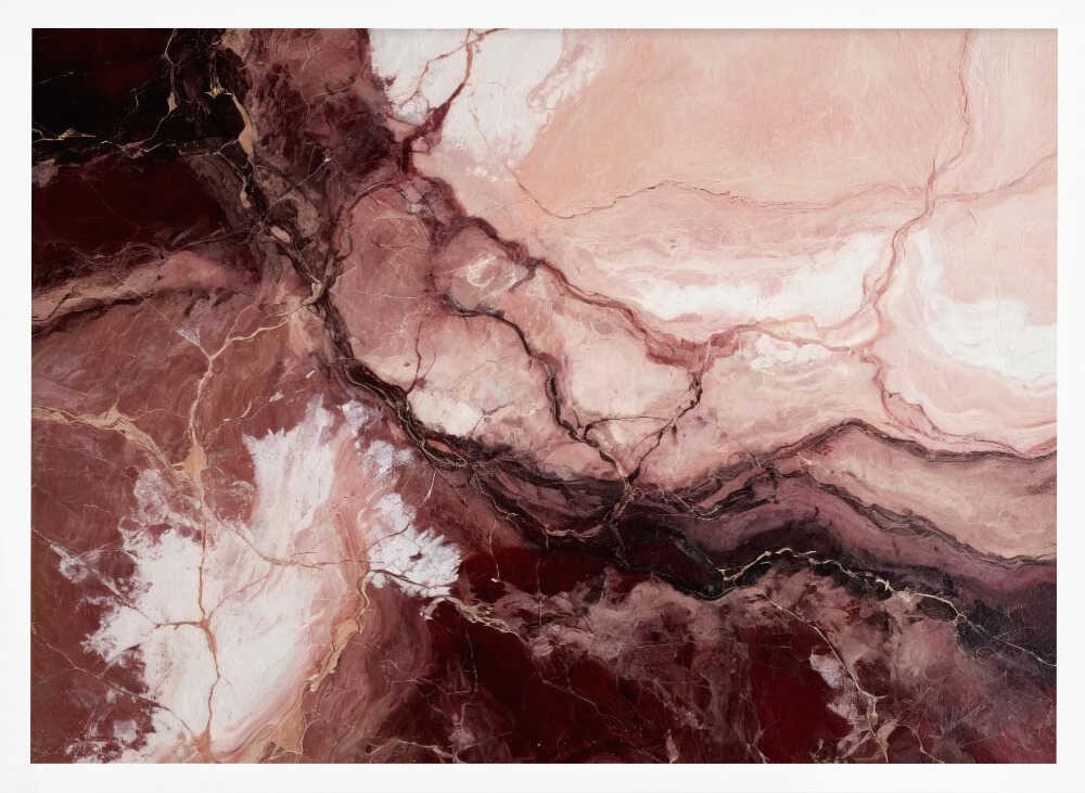 Fluid Marble Veins - Stretched Canvas, Poster or Fine Art Print - I Heart Wall Art - Poster Print, Canvas Print or Framed Art Print