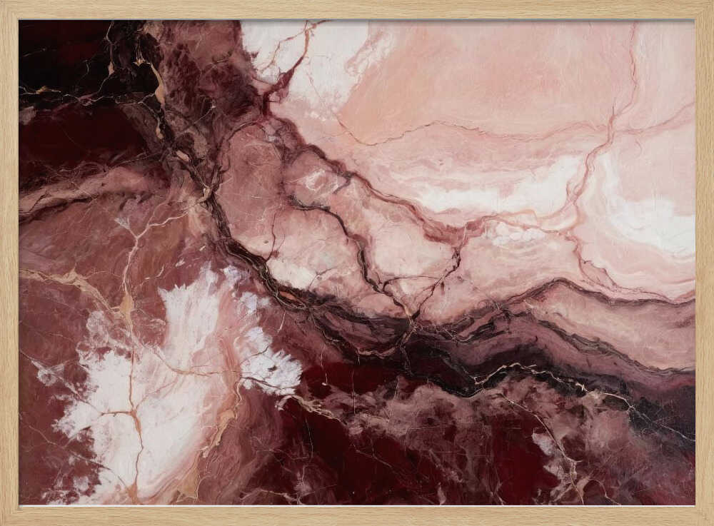 Fluid Marble Veins - Stretched Canvas, Poster or Fine Art Print - I Heart Wall Art - Poster Print, Canvas Print or Framed Art Print
