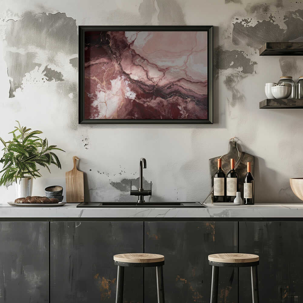 Fluid Marble Veins - Stretched Canvas, Poster or Fine Art Print - I Heart Wall Art - Poster Print, Canvas Print or Framed Art Print