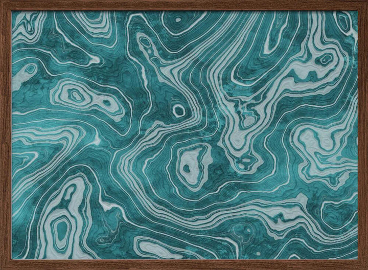 Fluid Turquoise Pattern - Stretched Canvas, Poster or Fine Art Print - I Heart Wall Art - Poster Print, Canvas Print or Framed Art Print