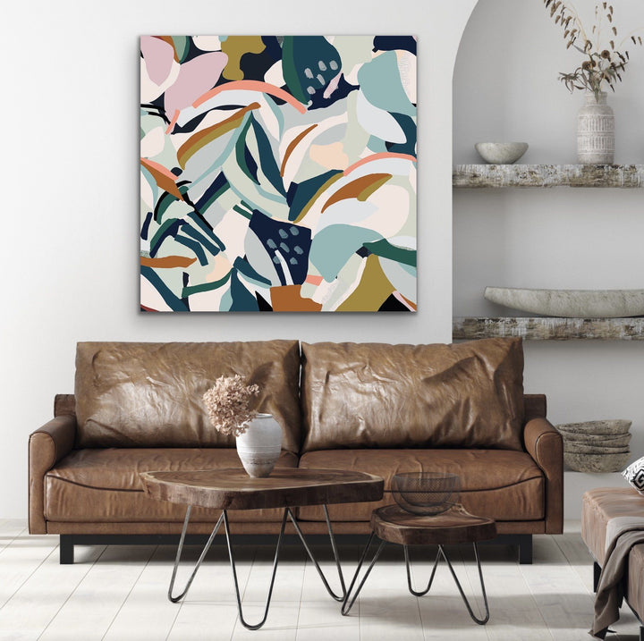 Flurry -  Original Abstract Canvas Artwork Wall Art Print - I Heart Wall Art