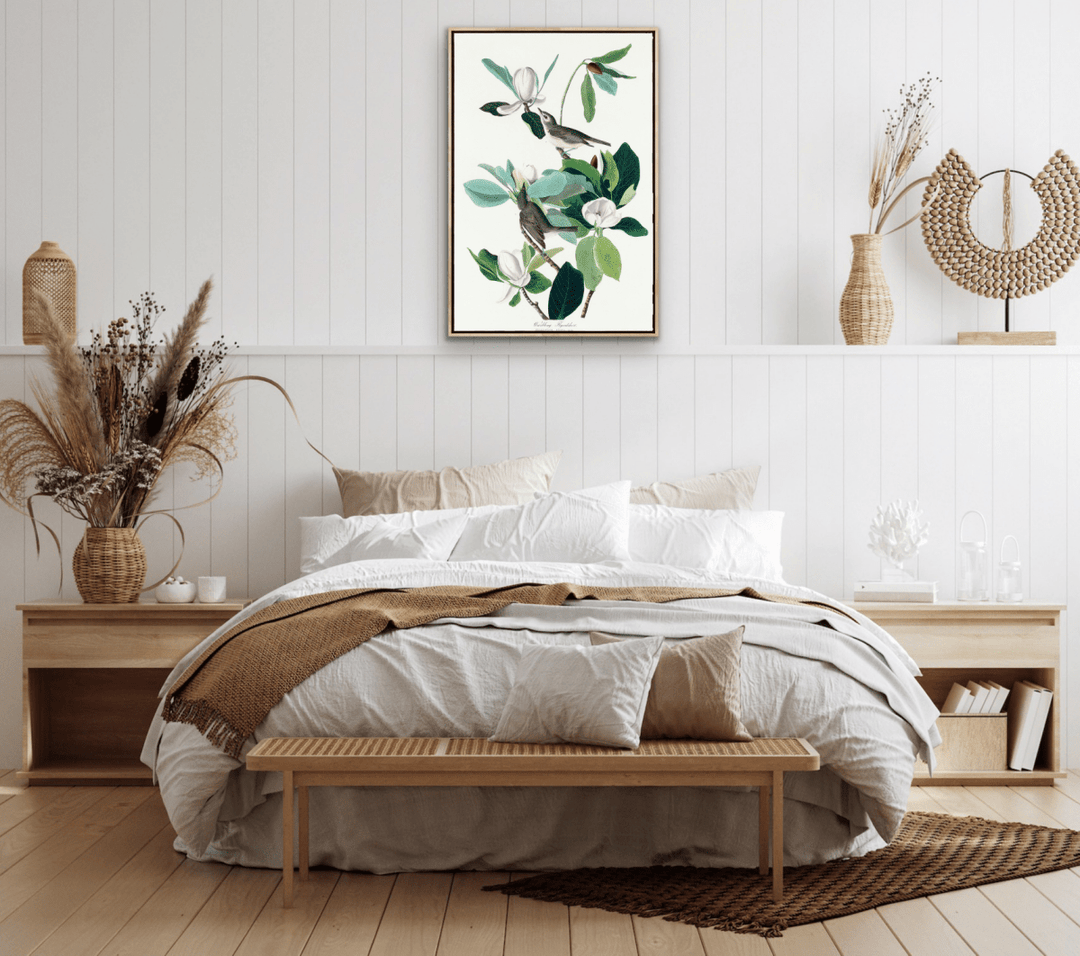 Flying Warbler by John James Audubon - Stretched Canvas or Framed Fine Art Print - I Heart Wall Art - Poster Print, Canvas Print or Framed Art Print
