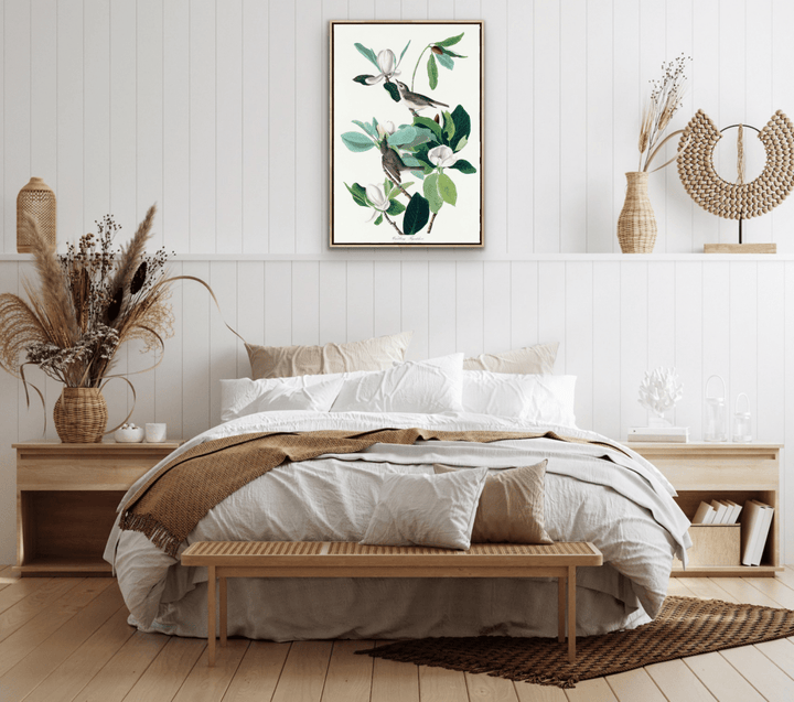 Flying Warbler by John James Audubon - Stretched Canvas or Framed Fine Art Print - I Heart Wall Art - Poster Print, Canvas Print or Framed Art Print