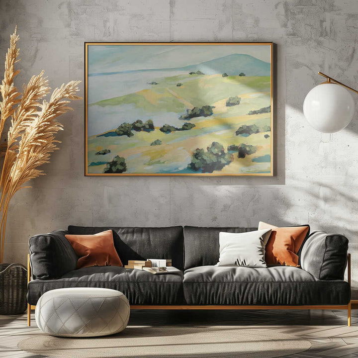 Fog and Hills - Stretched Canvas, Poster or Fine Art Print - I Heart Wall Art - Poster Print, Canvas Print or Framed Art Print