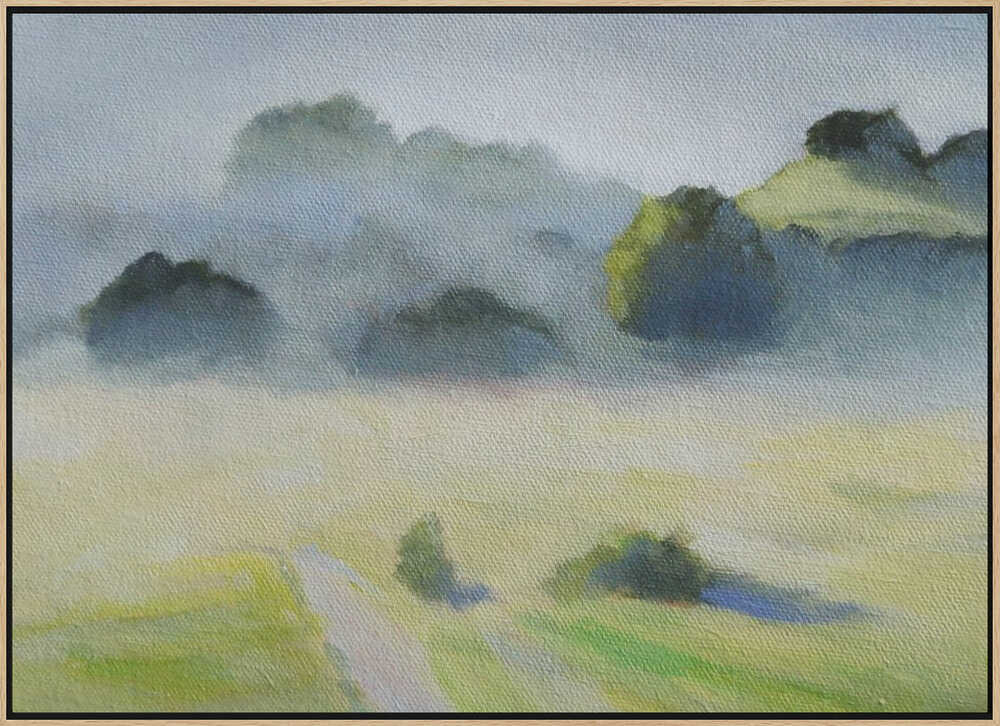 Foggy Hills - Stretched Canvas, Poster or Fine Art Print - I Heart Wall Art - Poster Print, Canvas Print or Framed Art Print