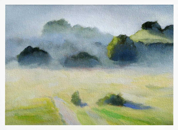 Foggy Hills - Stretched Canvas, Poster or Fine Art Print - I Heart Wall Art - Poster Print, Canvas Print or Framed Art Print