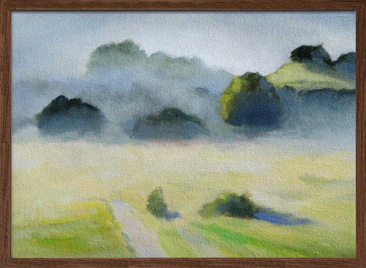 Foggy Hills - Stretched Canvas, Poster or Fine Art Print - I Heart Wall Art - Poster Print, Canvas Print or Framed Art Print