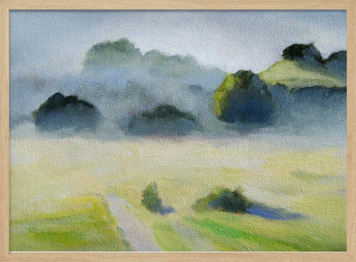 Foggy Hills - Stretched Canvas, Poster or Fine Art Print - I Heart Wall Art - Poster Print, Canvas Print or Framed Art Print